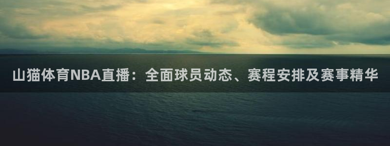 极速直播nba在线观看jrs：山猫体育NBA直播：全面球员动态、赛程安排及赛事精华